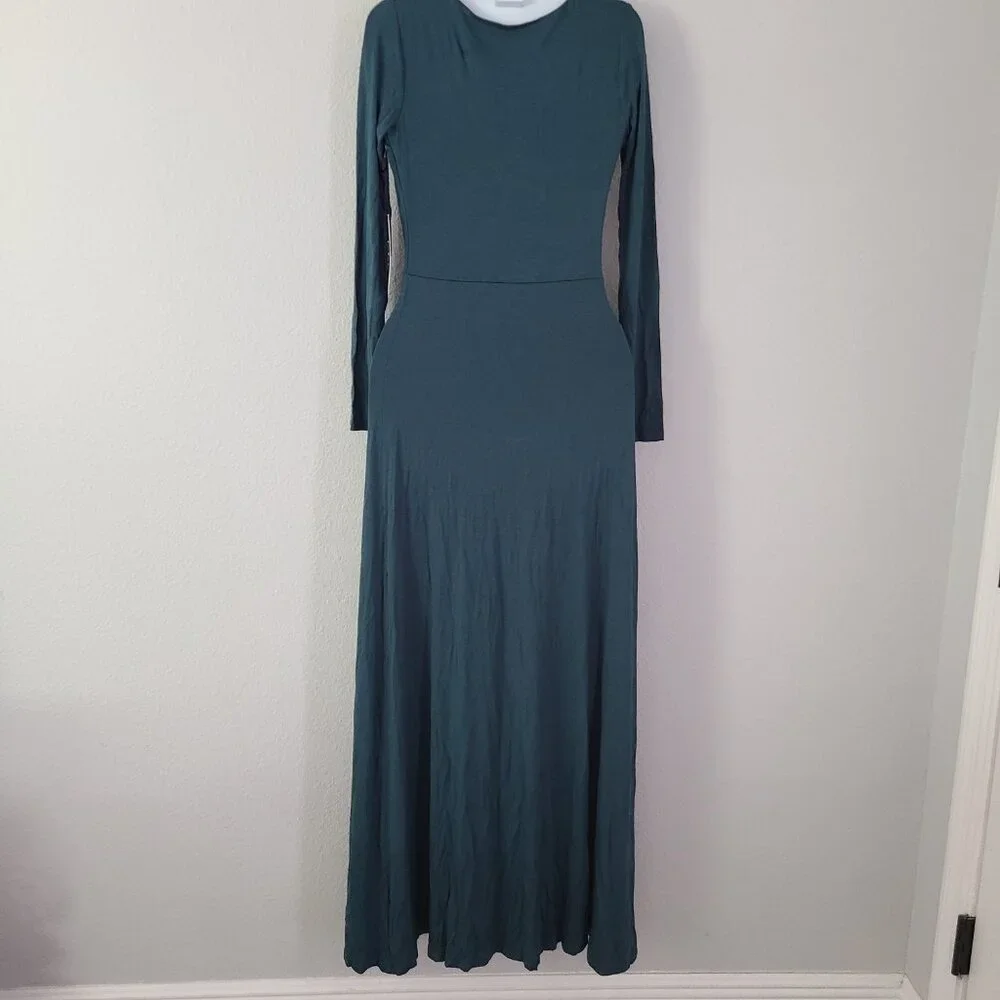 Lulus Maxi Dress Green Long Sleeve Women's Size Small NWT - Picture 5 of 13